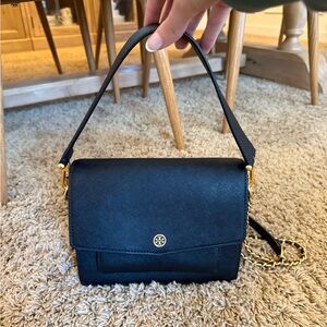 Tory Burch Black Leather Crossbody